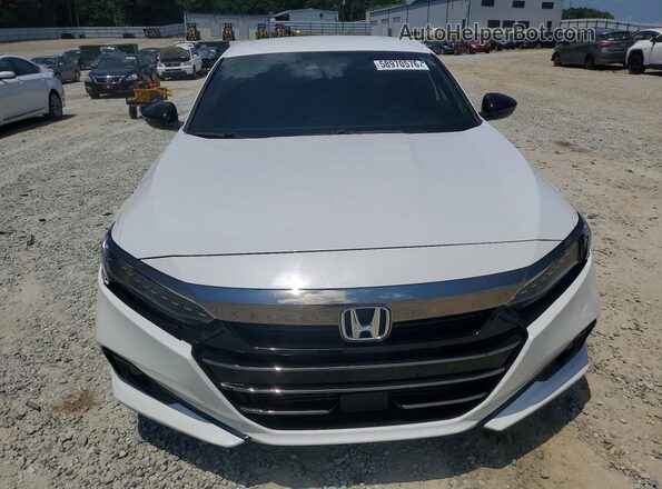 1HGCV1F38NA012714 2022 HONDA ACCORD Белый Вид спереди