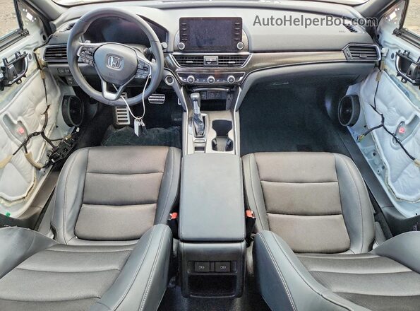1HGCV1F38NA068183 2022 HONDA ACCORD White Widok deski rozdzielczej