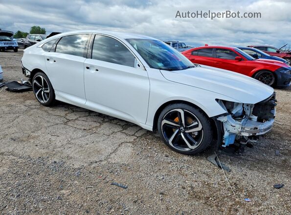 1HGCV1F38NA068183 2022 HONDA ACCORD White Przód prawy
