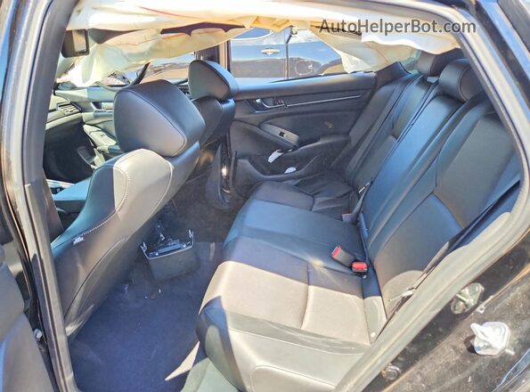 1HGCV1F38NA106947 2022 HONDA ACCORD Black Հետևի նստատեղերի տեսք