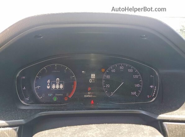 1HGCV1F38NA113610 2022 HONDA ACCORD Silver ხელსაწყოთა პანელის ხედი