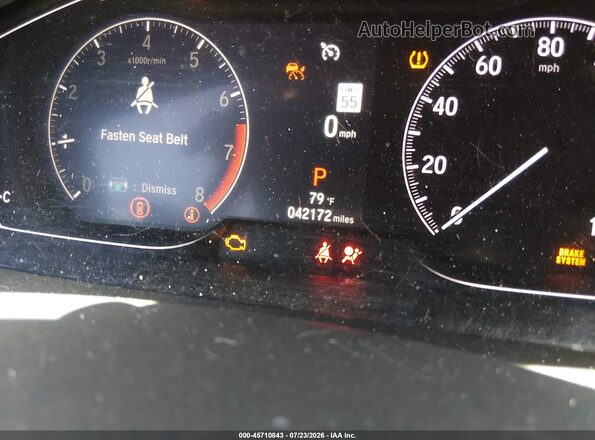1HGCV1F38NA116457 2022 HONDA ACCORD White უკანა სავარძლების ხედი