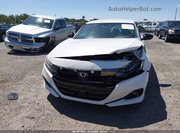 1HGCV1F38NA116457 2022 HONDA ACCORD White ხელსაწყოთა პანელის ხედი