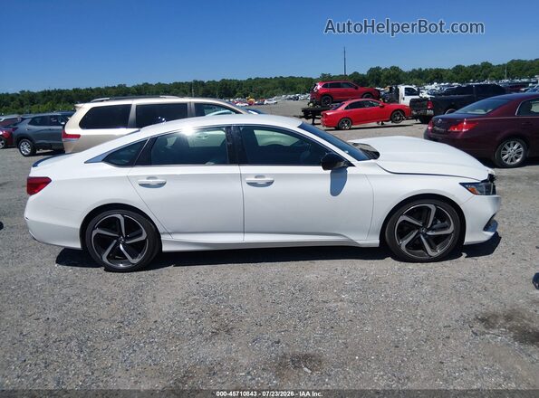 1HGCV1F38NA116457 2022 HONDA ACCORD White უკანა სალონის ხედი