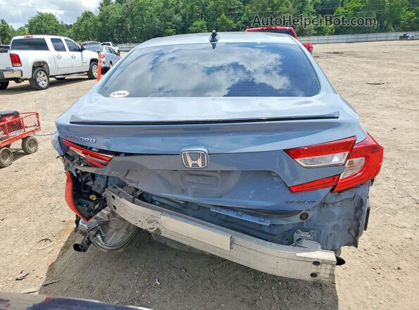 1HGCV1F38NA122162 2022 HONDA ACCORD Blue Rear view