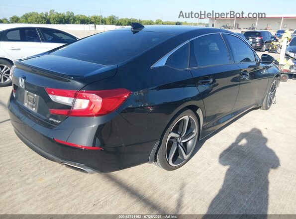 1HGCV1F38NA123277 2022 HONDA ACCORD Black უკანა მარჯვენა