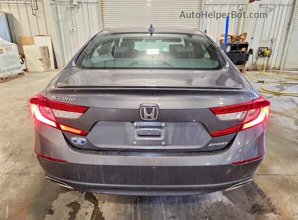 1HGCV1F39JA011856 2018 HONDA ACCORD Серый Вид сзади