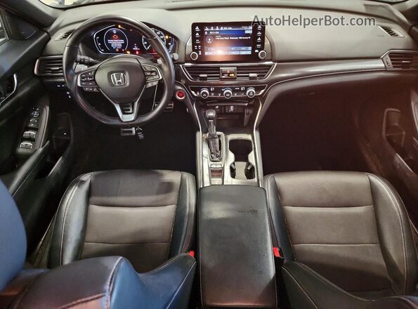 1HGCV1F39JA011856 2018 HONDA ACCORD Серый Вид панели приборов