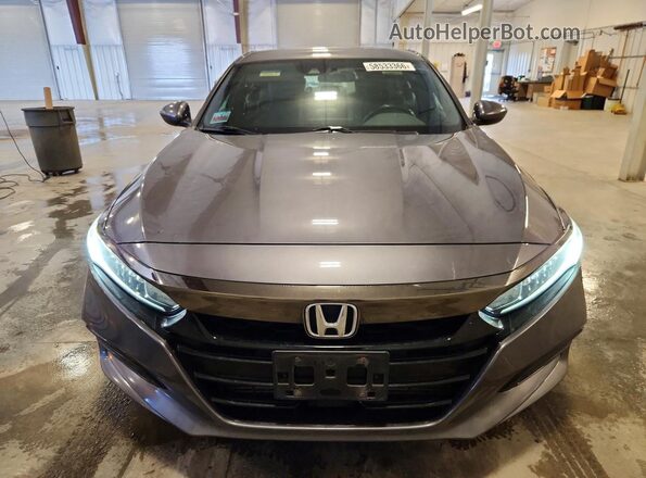 1HGCV1F39JA011856 2018 HONDA ACCORD Серый Вид спереди
