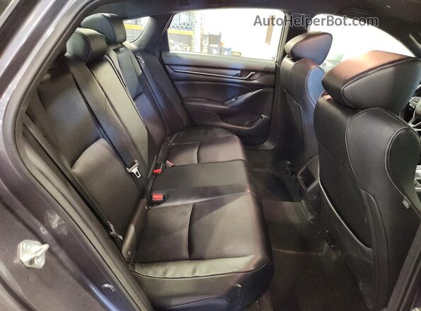 1HGCV1F39JA011856 2018 HONDA ACCORD Серый Вид задних сидений