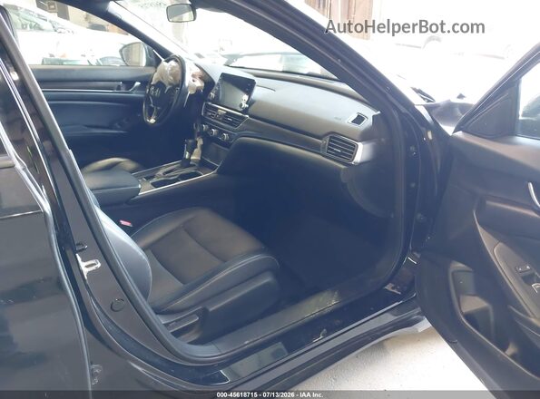 1HGCV1F39JA034814 2018 HONDA ACCORD Black Vista interior delantera