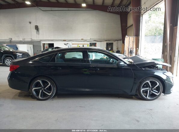 1HGCV1F39JA034814 2018 HONDA ACCORD Black Vista interior de 360 grados