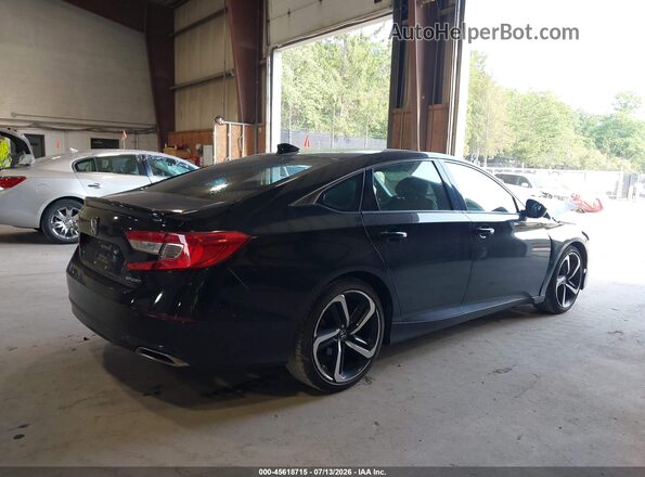 1HGCV1F39JA034814 2018 HONDA ACCORD Black Trasero derecho
