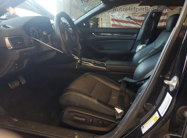 1HGCV1F39JA068879 2018 FORD SEDAN Black Widok wnętrza z przodu
