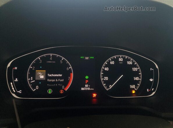 1HGCV1F39JA068879 2018 FORD SEDAN Black Widok zestawu wskaźników