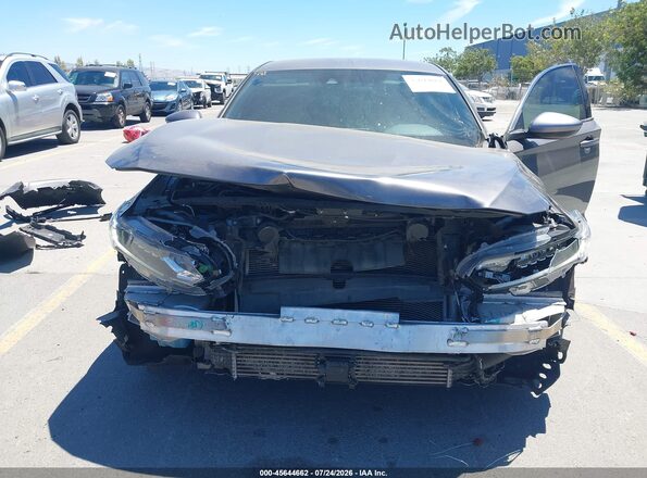 1HGCV1F39JA155214 2018 HONDA ACCORD Gray წინა ხედი