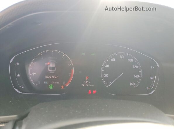 1HGCV1F39JA223611 2018 HONDA ACCORD Blue Instrument cluster view