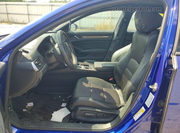 1HGCV1F39JA223611 2018 HONDA ACCORD Blue Front interior view