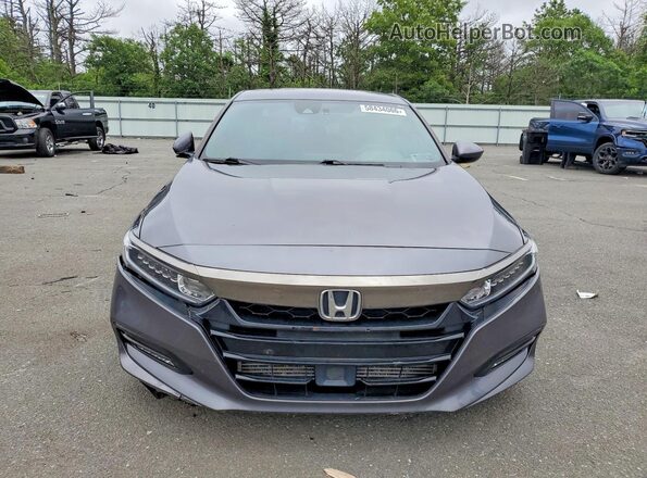 1HGCV1F39KA034507 2019 HONDA ACCORD Серый Вид спереди