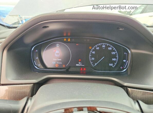 1HGCV1F39KA034507 2019 HONDA ACCORD Серый Вид щитка приборов