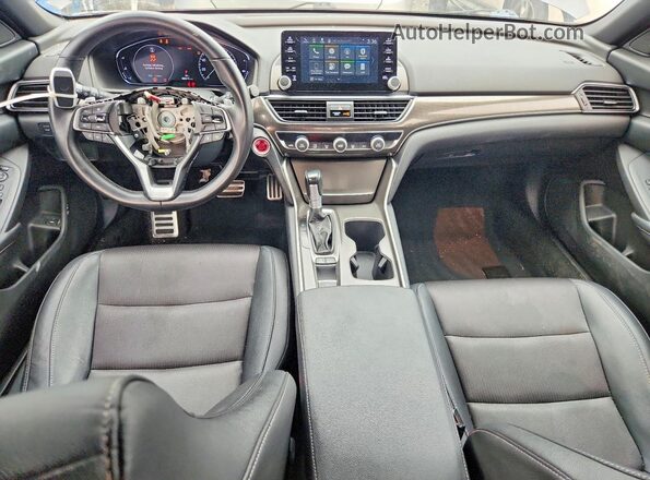 1HGCV1F39KA034507 2019 HONDA ACCORD Серый Вид панели приборов