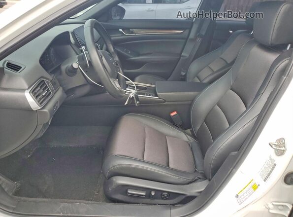 1HGCV1F39KA041280 2019 HONDA ACCORD White წინა სალონის ხედი