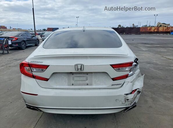 1HGCV1F39KA041280 2019 HONDA ACCORD White უკანა ხედი
