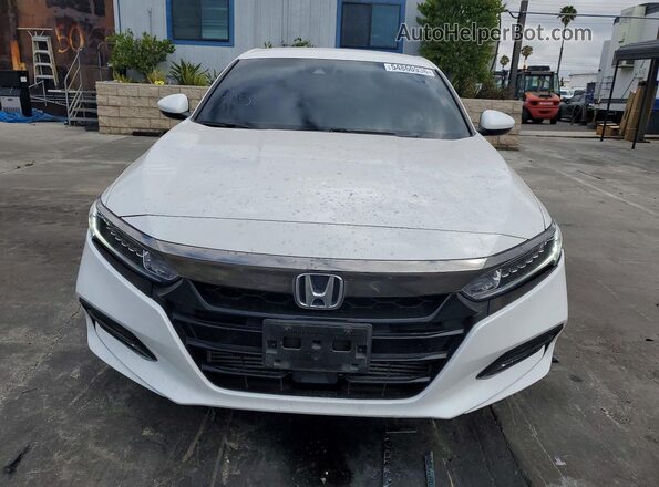 1HGCV1F39KA041280 2019 HONDA ACCORD White წინა ხედი