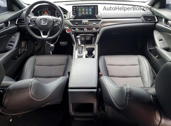 1HGCV1F39KA041280 2019 HONDA ACCORD White წინა პანელის ხედი