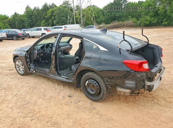 1HGCV1F39KA045782 2019 HONDA ACCORD Черный Задняя левая четверть