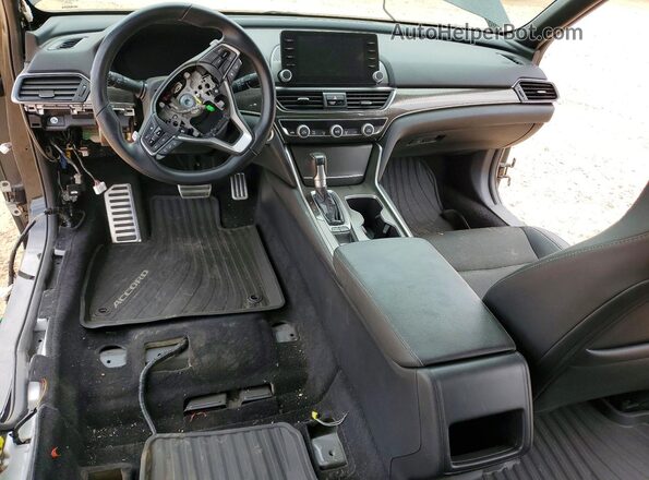 1HGCV1F39KA045782 2019 HONDA ACCORD Черный Вид панели приборов