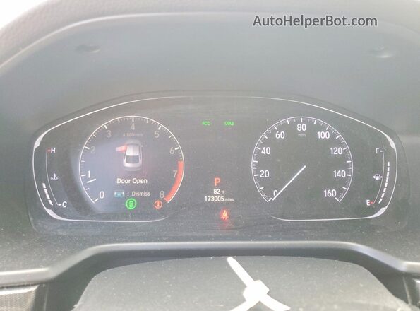 1HGCV1F39KA062128 2019 HONDA ACCORD White Սարքավորումների վահանակի տեսք