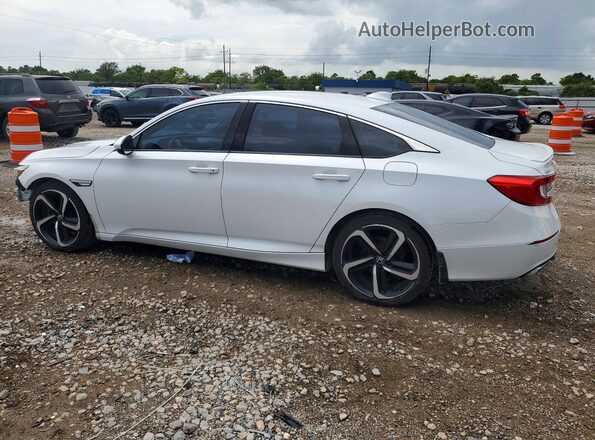 1HGCV1F39KA062128 2019 HONDA ACCORD White Հետևի ձախ