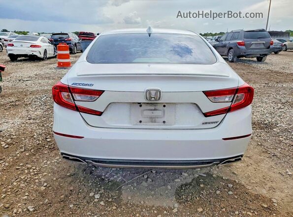 1HGCV1F39KA062128 2019 HONDA ACCORD White Հետևի տեսք