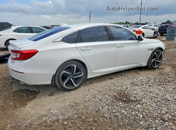 1HGCV1F39KA062128 2019 HONDA ACCORD White Հետևի աջ