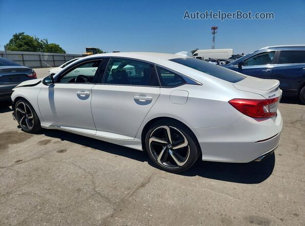 1HGCV1F39KA072304 2019 HONDA ACCORD White Rear left