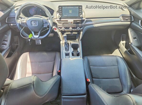 1HGCV1F39KA072304 2019 HONDA ACCORD White Dashboard view