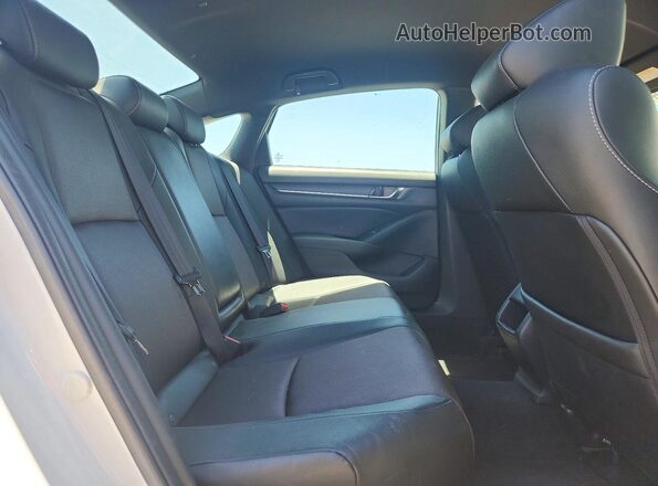 1HGCV1F39KA072304 2019 HONDA ACCORD White Rear seats view