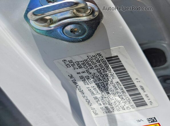 1HGCV1F39KA072304 2019 HONDA ACCORD White Engine compartment view