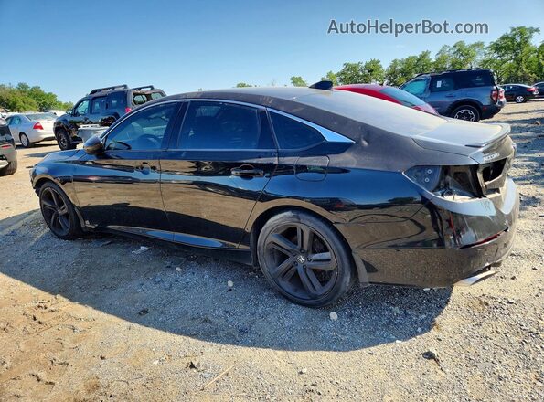 1HGCV1F39KA072738 2019 HONDA ACCORD Black Rear left