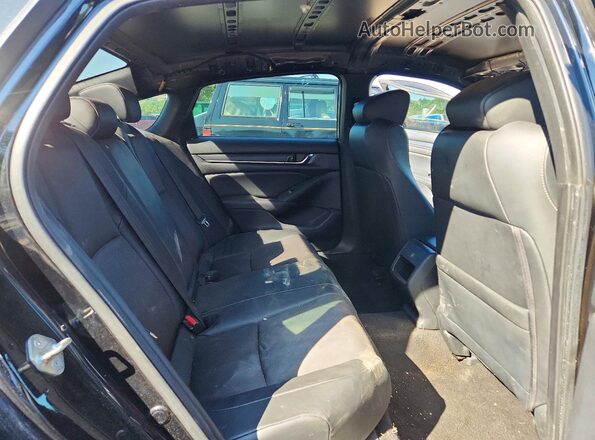 1HGCV1F39KA072738 2019 HONDA ACCORD Black Rear seats view