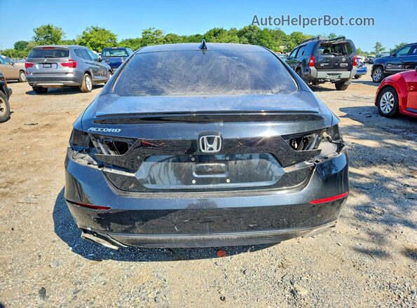 1HGCV1F39KA072738 2019 HONDA ACCORD Black Rear view