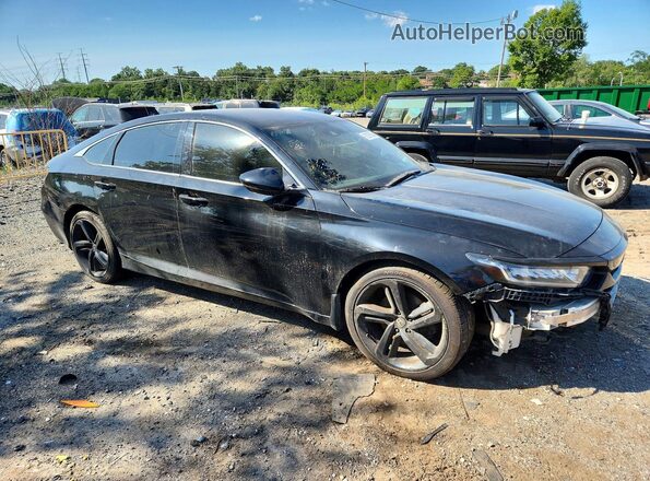 1HGCV1F39KA072738 2019 HONDA ACCORD Black Front right