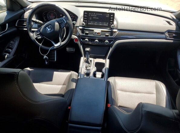 1HGCV1F39KA088454 2019 HONDA ACCORD White Dashboard view