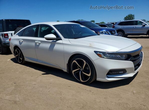 1HGCV1F39KA088454 2019 HONDA ACCORD White Front right