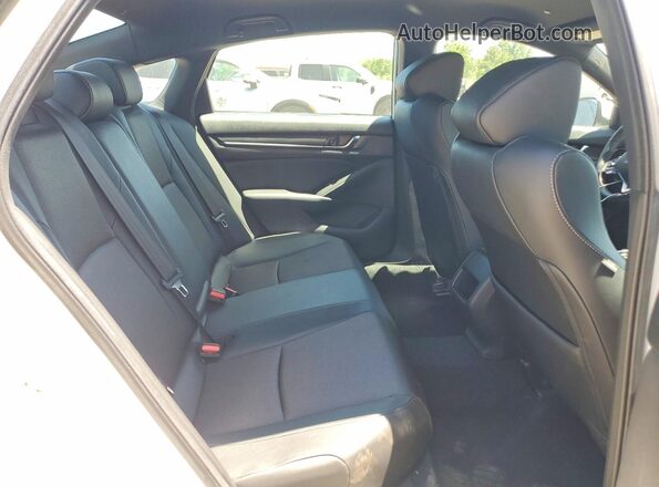 1HGCV1F39KA088454 2019 HONDA ACCORD White Rear seats view