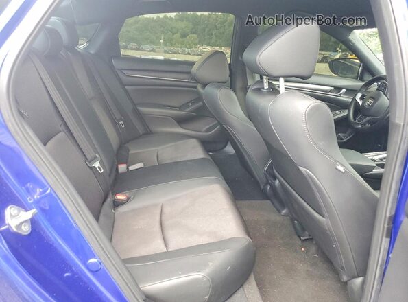1HGCV1F39KA100179 2019 HONDA ACCORD Blue უკანა სავარძლების ხედი