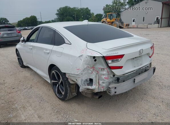 1HGCV1F39KA112882 2019 HONDA ACCORD White Trasero izquierdo