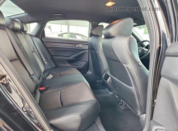 1HGCV1F39KA160656 2019 HONDA ACCORD Black Vista de los asientos traseros