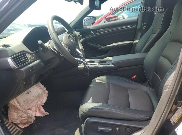 1HGCV1F39KA160656 2019 HONDA ACCORD Black Vista interior delantera